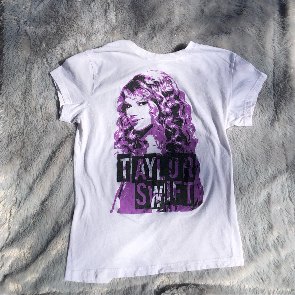 White with purple old school Taylor Swift